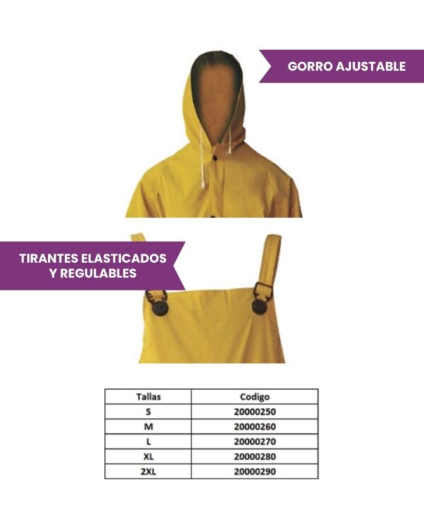 Traje de Agua Jardinera Amarilla Redder - Imagen 2
