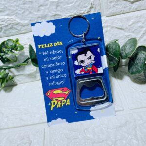 Llavero Destapador con Tarjeta