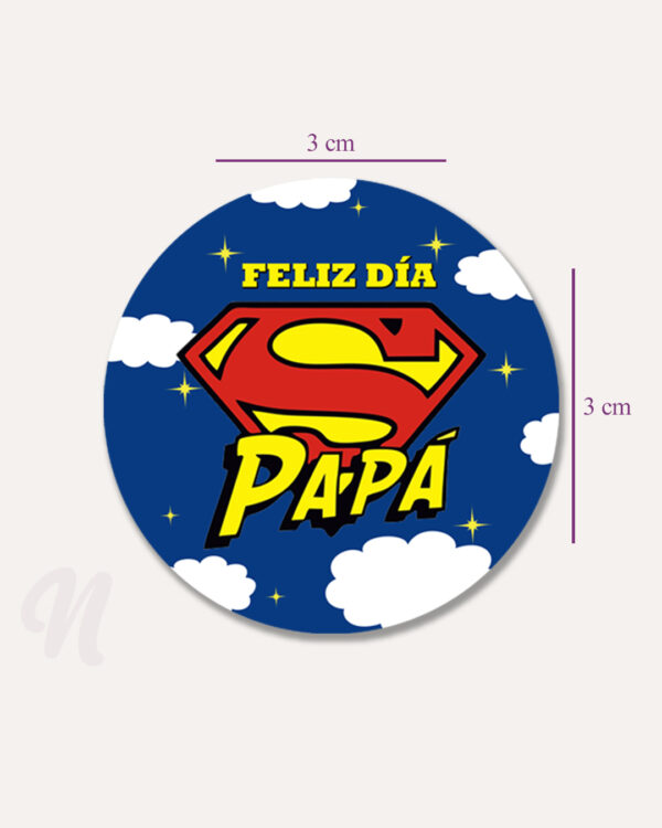 Sticker 3×3 Papá - Imagen 2