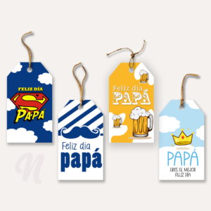 Tags 4x7 cm | Colección Papá