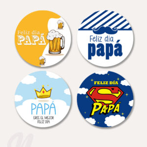 Sticker 3×3 Papá