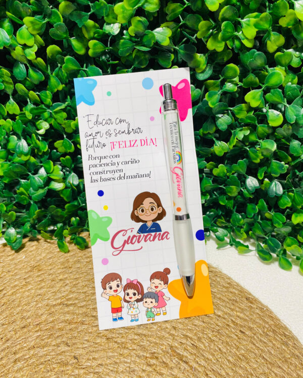 Lápiz con Tarjeta | Educadora