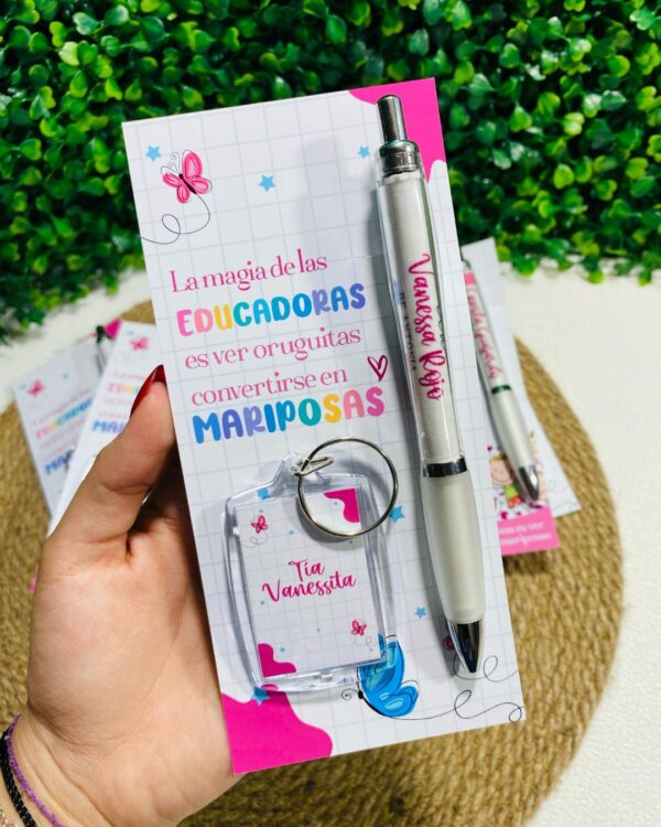 Lápiz con Llavero/Chocolate | Educadora - Imagen 5