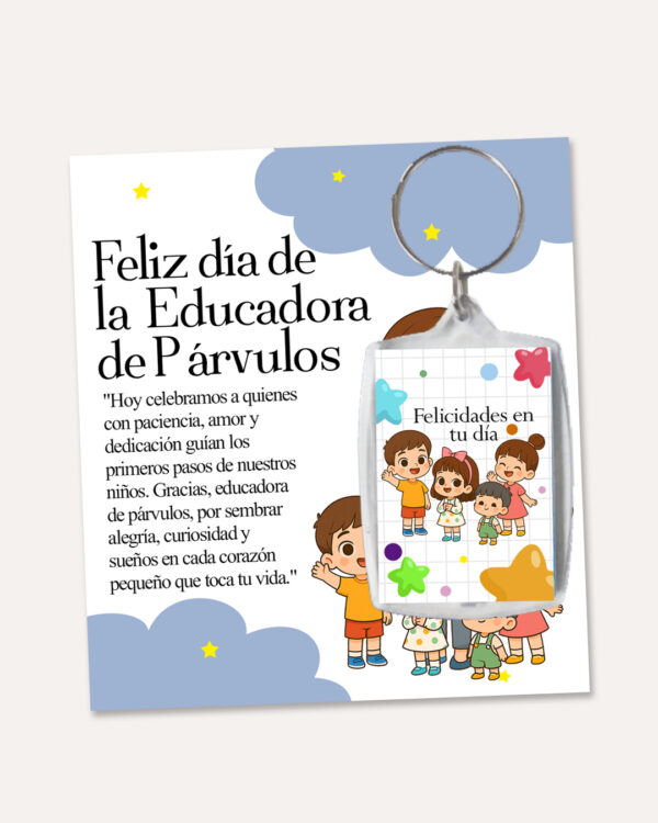 Llavero Normal con Tarjeta | Educadora