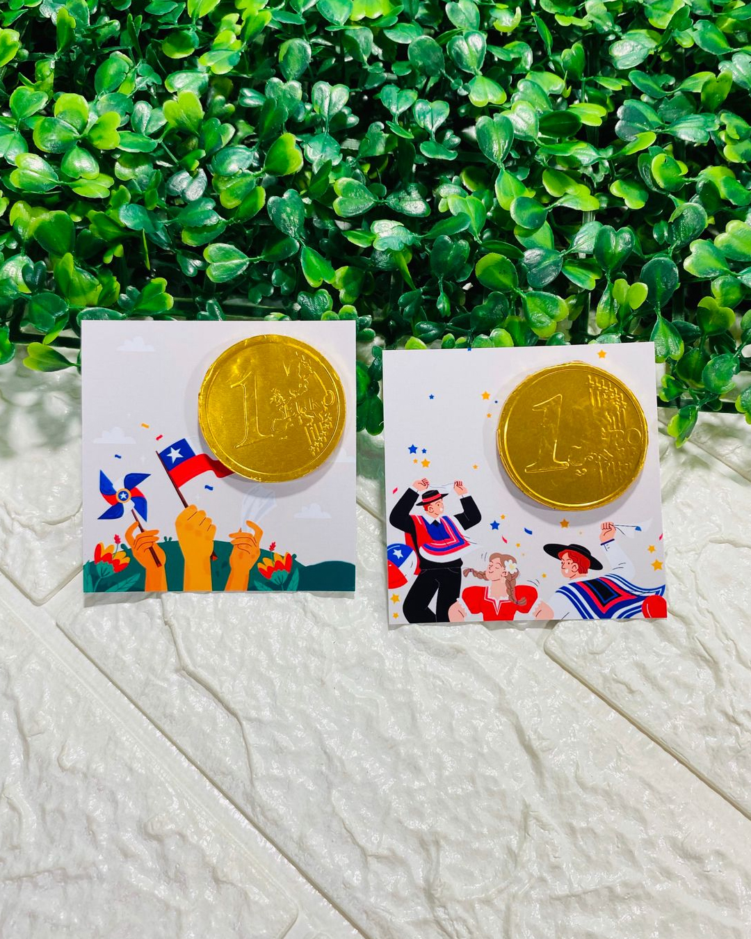 Monedas con Tarjeta | Fiestas Patrias
