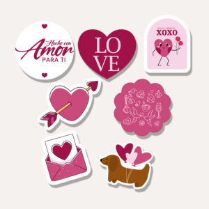 Sticker 4 cm | San Valentín
