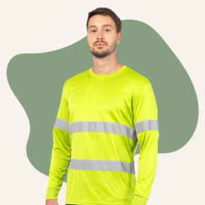 Polera Polo M/L Cinta Reflectante 3M