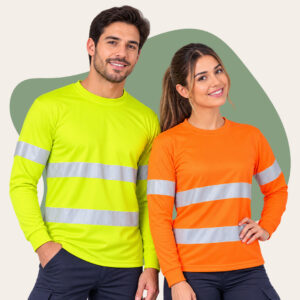 Polera Polo M/L Cinta Reflectante 3M