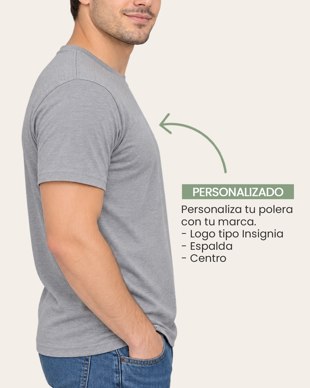 Polera Algodón 180G M/C - Imagen 2