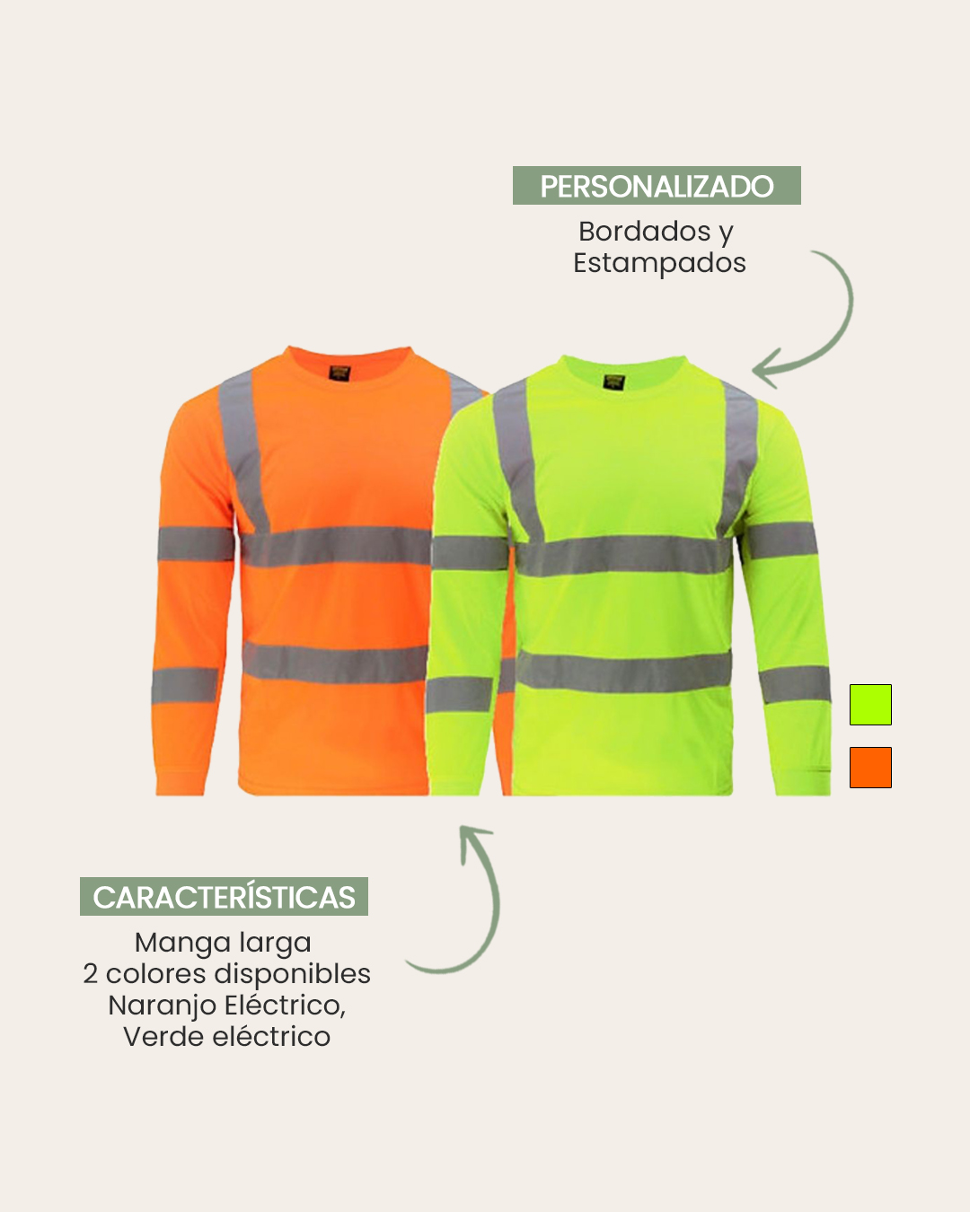 Polera Polo CoolFit M/L Cinta Reflectante 3M - Imagen 3
