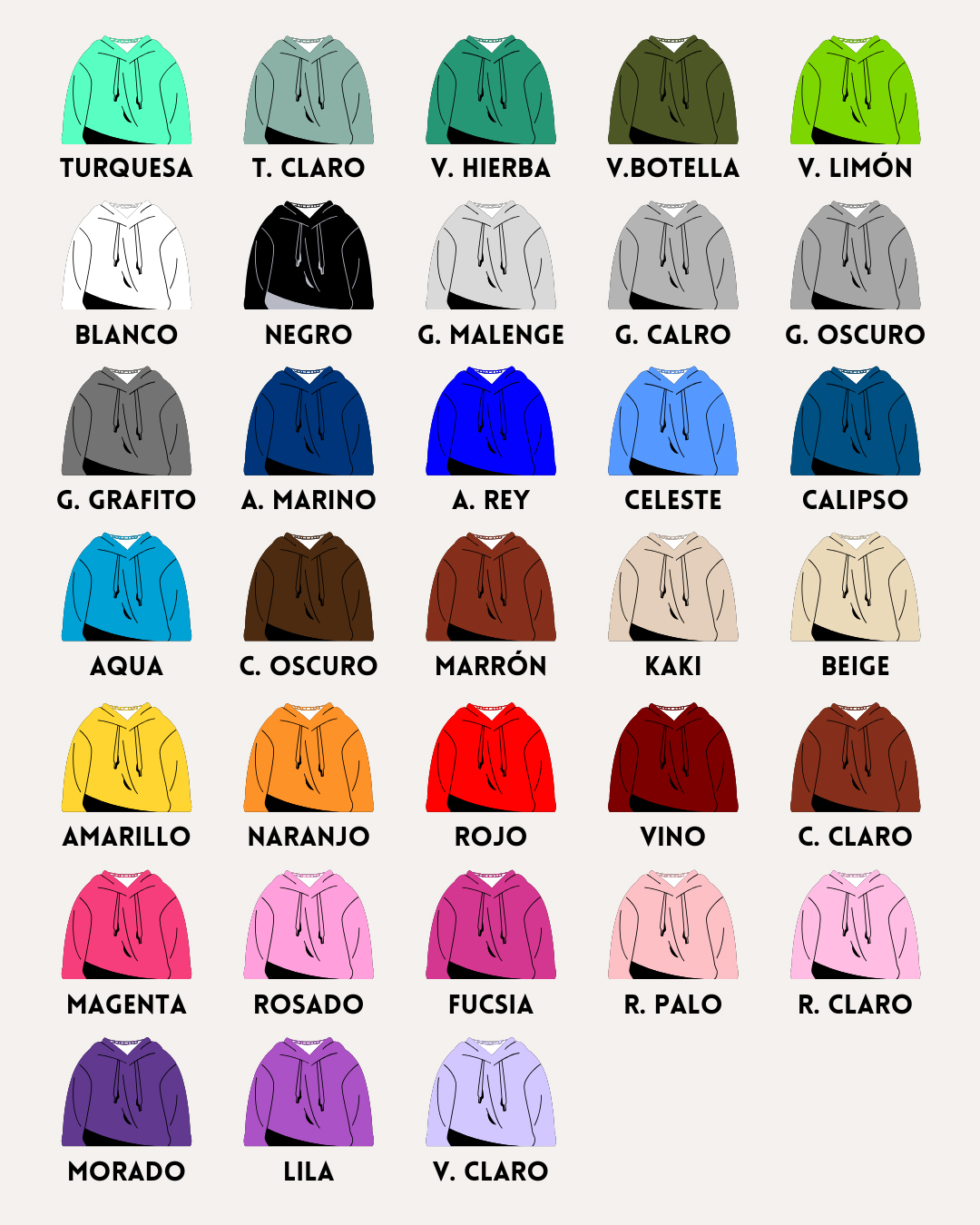 Polerones Unisex | Logo Centro o Espalda - Imagen 2