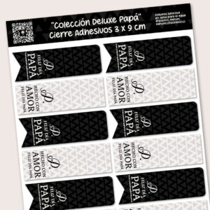 Cierres 3 x 9 cm| Colección Papá Deluxe