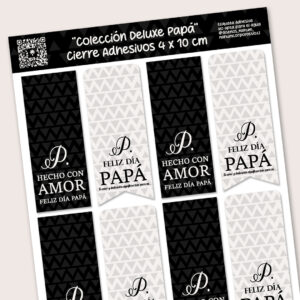 Cierres 4 x 10 cm | Colección Papá Deluxe