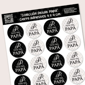 Stickers 4 × 4 cm | Colección Papá Deluxe